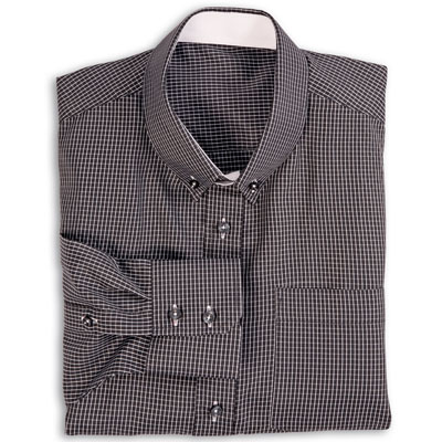 Buy tailor made shirts online - Arturo Collection - Fine White Check on Black